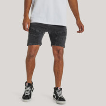 Load image into Gallery viewer, Kiss Chacey Spectra Denim Short - Obsidian Black