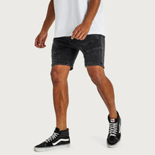 Load image into Gallery viewer, Kiss Chacey Spectra Denim Short - Obsidian Black