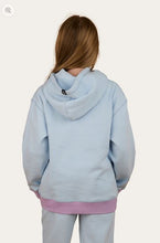 Load image into Gallery viewer, Ringers Western Stardust Girls Oversized Pullover Hoodie - Barely Blue