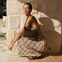 Load image into Gallery viewer, Status Anxiety Look Both Ways Handbag - Cocoa/Brushed Gold