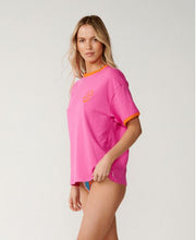 Load image into Gallery viewer, Rip Curl Tropical Desire Oversize Tee - Hot Pink