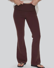 Load image into Gallery viewer, Thrills Estelle Fold Over Knit Pant - Bitter Chocolate