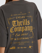 Load image into Gallery viewer, Thrills Seen & Heard Oversized Tee - Merch Black