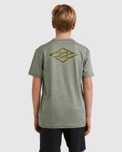 Load image into Gallery viewer, Billabong Youth Diamond Shoreline Rash Guard (8-14) - Military Heather