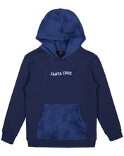 Load image into Gallery viewer, Santa Cruz Inherit Stacked Strip Hoody - Dark Blue Tie Dye