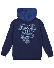 Load image into Gallery viewer, Santa Cruz Inherit Stacked Strip Hoody - Dark Blue Tie Dye