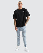 Load image into Gallery viewer, Nena & Pasadena Viper Denim Jogger - Portland Blue
