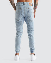 Load image into Gallery viewer, Nena & Pasadena Viper Denim Jogger - Portland Blue