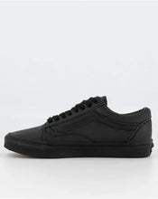 Load image into Gallery viewer, Vans Old Skool Leather Shoe - Black/Black