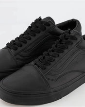 Load image into Gallery viewer, Vans Old Skool Leather Shoe - Black/Black