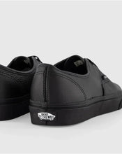 Load image into Gallery viewer, Vans Authentic Leather Shoe - Black/Black