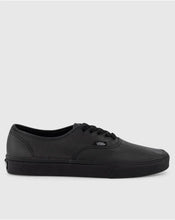 Load image into Gallery viewer, Vans Authentic Leather Shoe - Black/Black