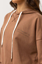 Load image into Gallery viewer, Rhythm Ladies Core Hooded Fleece - Chocolate