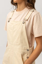Load image into Gallery viewer, Rhythm Ladies Tide Short Overall - Ecru