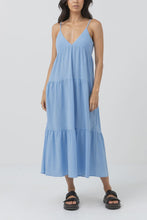 Load image into Gallery viewer, Rhythm Cleo Tiered Midi Dress - Ocean