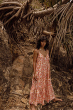 Load image into Gallery viewer, Rhythm Rosa Floral Tiered Midi Dress