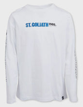 Load image into Gallery viewer, St.Goliath Charger Long Sleeve Tee (3-7) - White