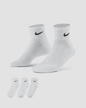 Load image into Gallery viewer, Nike Everyday Cushion Ankle Sock 3Pk - White/Black