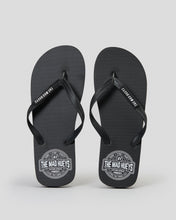 Load image into Gallery viewer, The Mad Hueys Hueys Life Thongs - Black