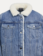 Load image into Gallery viewer, Sunnyville Jet Sherpa Denim Jacket - Denim