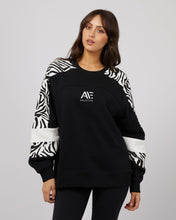 Load image into Gallery viewer, All About Eve Parker Panelled Crew - Black