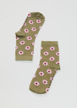 Load image into Gallery viewer, Afends Flower Hemp Socks - Olive