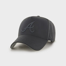 Load image into Gallery viewer, '47 Brand Atlanta Braves MVP DT Snapback - Black/Black