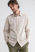 Load image into Gallery viewer, Rhythm Men's Classic Linen L/S Shirt - Sand