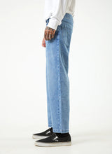 Load image into Gallery viewer, Afends Ninety Twos Hemp Denim Relaxed Jeans - Worn Blue