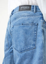 Load image into Gallery viewer, Afends Ninety Twos Hemp Denim Relaxed Jeans - Worn Blue