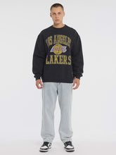 Load image into Gallery viewer, Mitchell & Ness Lakers Ivy Arch Crew - Faded Black