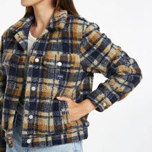 Load image into Gallery viewer, Riders By Lee Teddy Jacket - Toffee Check