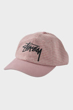 Load image into Gallery viewer, Stussy Houndstooth Low Pro Cap - Washed Pink