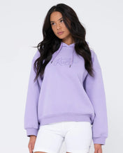 Load image into Gallery viewer, Rusty Ladies Script Oversize Hooded Fleece - Lavender