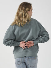 Load image into Gallery viewer, Thrills Golden Wings Slouch Crew - Scrubs Green