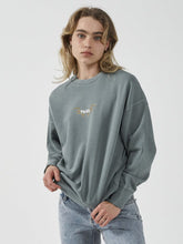 Load image into Gallery viewer, Thrills Golden Wings Slouch Crew - Scrubs Green