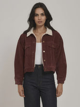 Load image into Gallery viewer, Thrills Jodie Cord Jacket - Ruby Wine