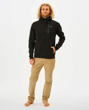 Load image into Gallery viewer, Rip Curl Anti-Series Departed Zip Thru Fleece - Black
