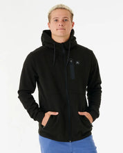 Load image into Gallery viewer, Rip Curl Anti-Series Departed Zip Thru Fleece - Black