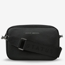Load image into Gallery viewer, Status Anxiety Plunder Handbag with Webbed Strap - Black