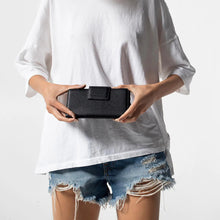 Load image into Gallery viewer, Status Anxiety Ruins Women's Leather Wallet - Black