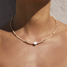 Load image into Gallery viewer, Arms Of Eve Mila Gemstone and Pearl Choker Necklace
