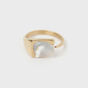 Arms Of Eve Cleo Gold and Mother of Pearl Ring