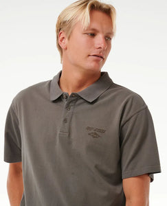 Rip Curl Fade Out Embroid Polo Shirt - Rock