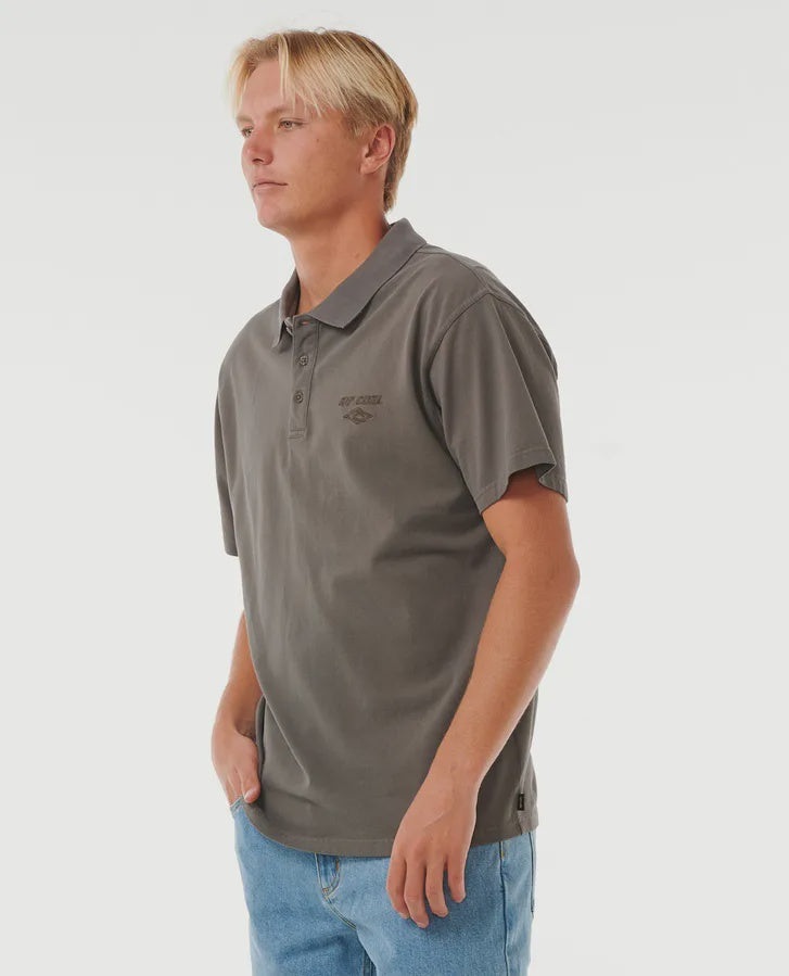 Rip Curl Fade Out Embroid Polo Shirt - Rock