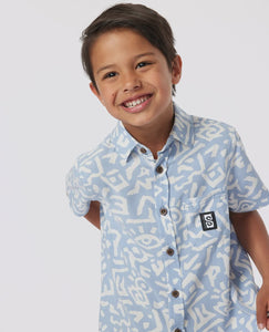 Rip Curl Search S/S Shirt (1-6) - Spray Blue