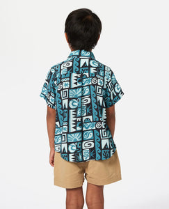 Rip Curl Geo S/S Shirt (1-8) - Ocean