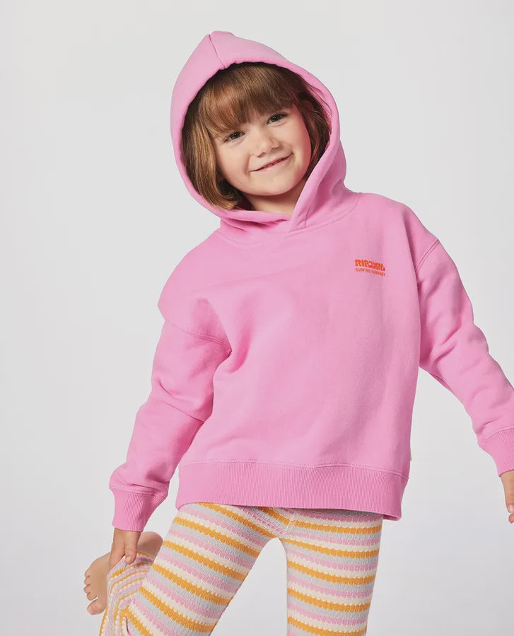 Rip Curl Surf Puff Heritage Hood (1-8) - Hot Pink