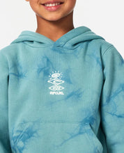 Load image into Gallery viewer, Rip Curl Grom Energy Tie Dye Hoodie - Blue Lagoon
