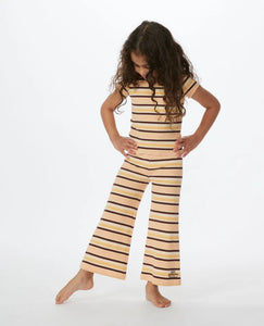 Rip Curl Crystal Stripe Bell Pant - Girl- Peach